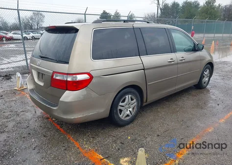 2007 Honda Odyssey Ex-L z USA, uszkodzony, nr VIN 5FNRL38627B419617